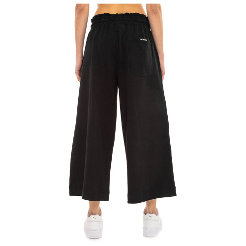 Be Nation Γυναικείο παντελόνι Terry Cropped 7/8 Wide Leg Pants